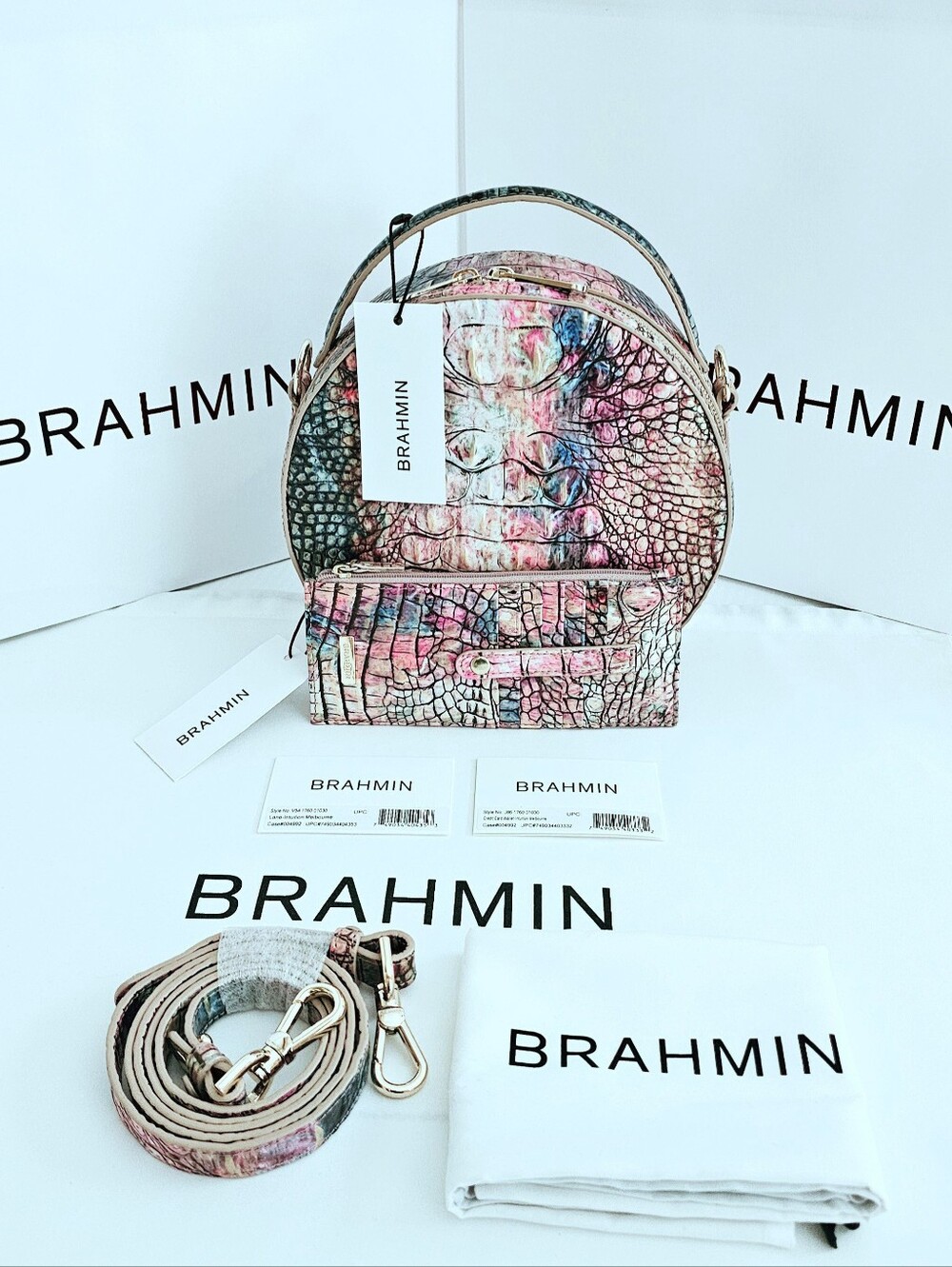 NWT Brahmin INTUITION Lane w/Credit Card Wallet